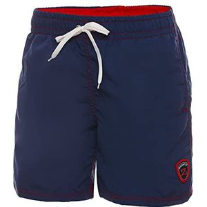 Zagano zwembroek jongens sneldrogende zwemshorts zwembroek sportbroek, jongens kinderen badmode mt. 128-164, donkerblauw, 146 cm