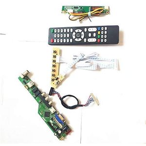 Voor LP154WX4-TLC8/TLC9 T.V53 controller board afstandsbediening+Inverter+toetsenbord VGA HDMI AV USB RF lcd scherm panel 1CCFL 30Pin LVDS Kit (LP154WX4-TLC8)