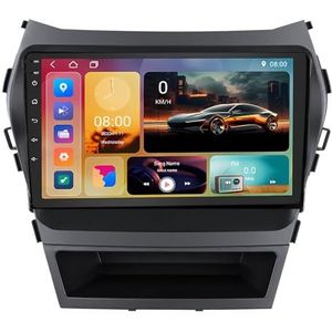 Android 15 GPS Navigation Stereo voor Hyundai Santa Fe IX45 2013-2017 9 Inch 2 Din Car Stereo Radio met CarPlay AHD Omgekeerd beeld Bedieningselementen op het stuur Bluetooth(A1 1G+32G)