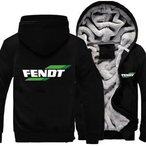 Herenhoodies Truien Volledige Ritssluiting Zachte Fleecejassen Voor FENDT Winter Casual Warme Jassen Outdoor Lange Mouwen Sweatshirt Met Capuchon,Black-4XL
