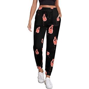 Ballet Flamingo Sportbroek voor dames, joggingbroek, loungebroek met zak