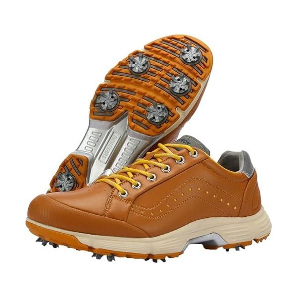 Leren golfschoenen heren store