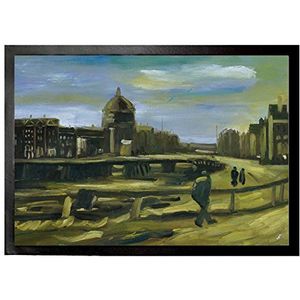 1art1 Vincent Van Gogh View Of Amsterdam From Central Station, 1885 Deurmat 70x50 cm