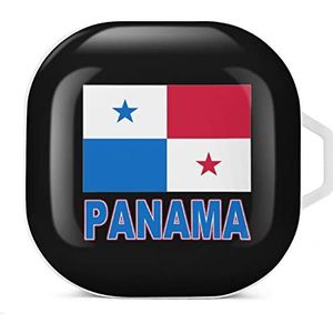 Pride of Panama - Panamese vlag oordopjes hoesje compatibel met Samsung hard shell beschermhoes wit stijl