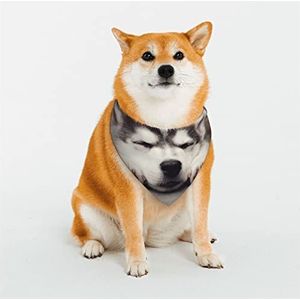 Husky Honden/hondenbandana's, omkeerbaar, driehoekig, verstelbaar, zachte hoofddoek voor middelgrote en grote huisdieren
