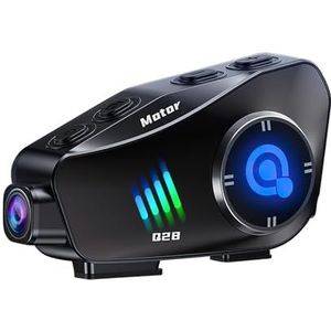 OBEST Motorhelm met camera, 1080P, bluetooth-headset voor motorfiets, draadloze handsfree, HD-geluidskwaliteit, geschikt voor paardrijden, skiën, klimmen