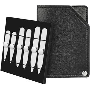 AOLVO Aolvo Verstijvers met roestvrijstalen kraag met 6 magneten, Aolvo magnetische kraagstays metalen overhemdkraag verstijvers voor heren, 3 maten in een geschenkdoos (2.2/2.5/2.75)