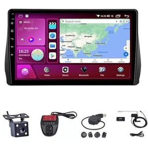 Android Autoradio Video Multimedia Speler, 9 Inch Touch Screen Radio Plug And Play Autotoebehoren met Bluetooth En Navigatie En Achteruitrijcamera Voor Toyota Wish 2009-2012 (Size : M500S 4G+WIFI 4G+