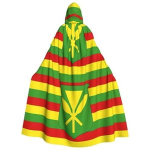 Inheemse Hawaiiaanse vlag print Halloween tovenaar heks capuchon mantel kerst hoodies cape cosplay voor volwassenen
