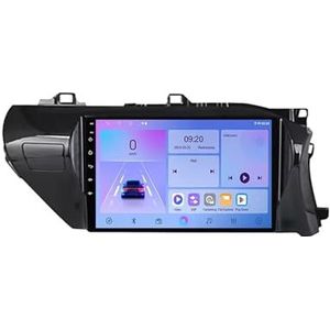 Android 14 Autoradio 9 inch touchscreen voor Toyota HILUX 2015-2020 Autoradio Navigatie met Carplay met GPS navigatie Bluetooth FM USB Steering Wheel Control(B,X7 6G+128G)