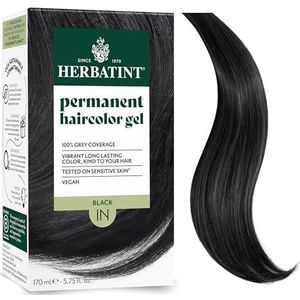 Herbatint Permanent Herbal Haircolour Gel Black 135 mL