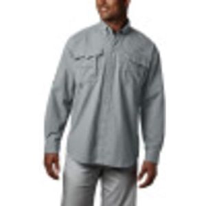 Columbia Men's Bahama II Long Sleeve Shirt, Cool Grey, Large