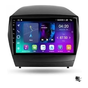 ZWCLSH Android Auto Stereo voor Hyundai Tucson 2 2009-2015, Android 13 QLED 9 ''Touchscreen Radio Vervanging met Draadloze Carplay Android Auto, Bluetooth 5.0 Achteruitrijcamera SWC, A,2NF