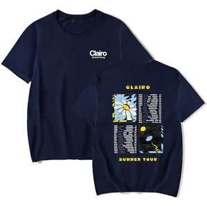 Clairo Tee Mannen Vrouwen Mode T-Shirt Unisex Cool Korte Mouw Shirt Zomer Kleding XXS-4XL, Blauw, L