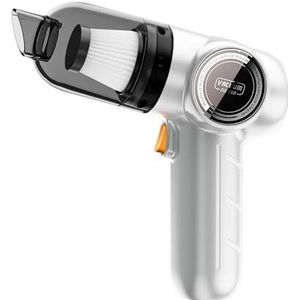 Draagbare Stofzuiger Multifunctionele 5000PA Draagbare USB Oplaadbare Elektrische Draadloze Draadloze Handstofzuiger Voor dierenhaar, auto, huis, kantoor (Color : White)