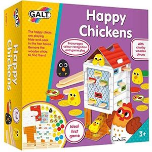 Galt Toys, Happy Chickens, Colour Matching Games for Toddlers, Ages 3 Years Plus, 2-4 Players