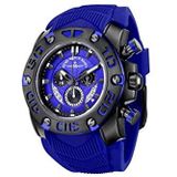 Zeno-Watch herenhorloge - Neptunus 3 Chrono Black&Blue - 4539-5030Q-bk-s4