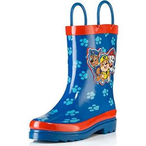Nickelodeon Kids Boys' Paw Patrol Character Printed Waterproof Easy-On Rubber Rain Boots (Toddler/Little Kids)