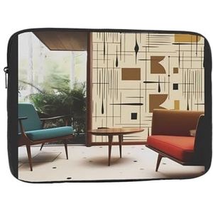 Laptop Case Sleeve 10"" Laptop SleeveMid Century Modern1 Laptop Tas Shockproof Beschermende Draagtas