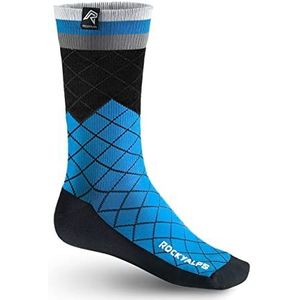 Rocky Alps Mountainbike (MTB) fietssokken Design MP (Mountain Pixel), blauw, 39-42 EU