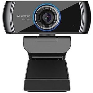 USB-webcamera 1080p HD-webcam met microfoon 100° groothoek Videoconferenties Live streaming Free Drive for conferenties, live streaming, opname Voor conferenties, opname