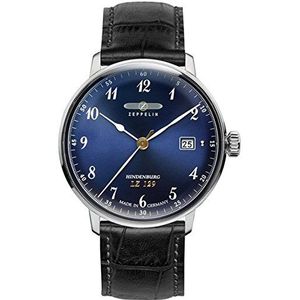 Zeppelin Unisex chronograaf kwarts horloge met lederen armband 7046-3