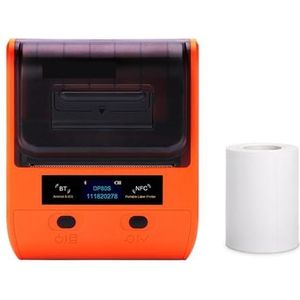 Thermisch Printer DP80S 30-80 Mm Mini Draagbare Thermische Printer Multifunctionele Barcodelabelstickermaker BT Duidelijk Snel(DP80S 1Roll 60x40)