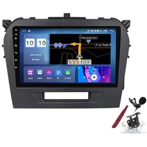 Android 15 Autoradio voor S-uzuki Vitara (2014-2018) 9 inch 2K touchscreen 2000 * 1200 Android hoofdunit multimediaspeler met Carplay, GPS-navigatie, BT, 5G WiFi, DSP, SWC,K1 pro