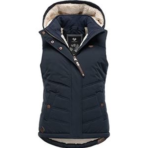 Ragwear Hesty Intl Mouwloos outdoorvest, warme winterjas, waterdicht, met afneembare capuchon, XS-6XL, Navy22, M