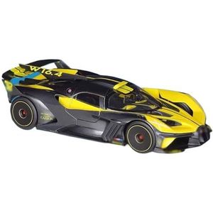 Gegoten lichtmetalen automodel Voor Bugatti 1:18 simulatie-legering automodel met te openen voorwielen en beweegbaar simulatie-automodel (Color : Bolide Yellow)