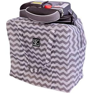 J.L. Childress Go-Go reistas voor rugloze stoelverhogers en compacte kinderwagens - past op gb Pockit en BabyZen Yoyo - Booster Seat reistas - Chevron