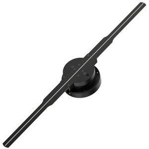 3D-hologramventilator, 3D Hologram Projector Ventilator WIFI 42cm Led Sign Afstandsbediening Reclame Logo Projector Holografische Lamp Ondersteuning Afbeeldingen Video Helderheidseffect(B Upgrade)