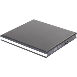 Zijbalk Kleur Externe USB CD/DVD-schrijver PC Notebook Extern Verwisselbaar Optisch Station Gebruiksvriendelijk(White)