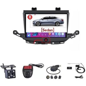 Android Double Din Car Stereo 9 Inch Touchscreen Autoradio Autotoebehoren Multimedia Stuurwielbediening met Navigatie Plug And Play Voor Opel ASTRA K 2015-2019 (Size : M100S WIFI 1G+16G B)