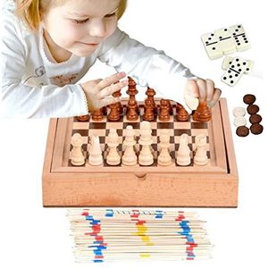 ampet Bordspel | Draagbare 5-in-1 Outdoor Board Games-collectie voor kinderen vanaf 5 jaar | Educatief speelgoed Strategiespellen voor kinderen en volwassenen