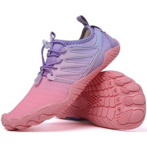 kumosaga Wandelschoenen Barefoot Schoenen voor Dames Heren, 2024 nieuwe unisex waterdichte trailrunningschoenen, antislip blote voetenschoenen for dames, outdoorschoenen (Color : Pink, Size : 45 EU