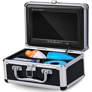 Onderwaterviscamera, V7 visserijcamera 100 0TVL 7 Inch video onderwater camera 12 infrarood lamp viszoeker meer rivier zee ijs vissen(4500mAH 15m No DVR)