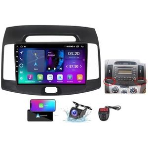 Android 13 Autoradio 9 Duim Touch Display Voor Hyundai Elantra 4 HD 2006-2012 Met Carplay Android Auto/GPS/4G WiFi/FM RDS DAB+/Buletooth 5.0/Bediening op het stuur + Camera en DVR(B,NF-1)