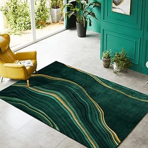 Tapijt accessoires speelkamer Groen geel golvend strepenontwerp, modern vloerkleed woonkamer haardkleden accessoires voor thuis 160x230cm
