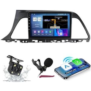 Android 14 Autoradio Navi voor H-yundai Sonata9 (2015-2018) 9 ""Screenradio met draadloze carplay Android-auto GPS-navigatieondersteuning Bluetooth 5.0 HIFI FM 5G-WiFi SWC MIC,M400s