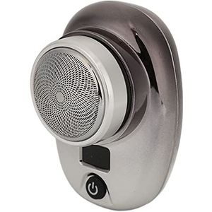 Draadloze Baardtrimmer, Elektrische Baardtrimmer met LED-display Hoog Vermogen voor op Reis (Zwart zilver verloop)
