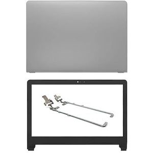 WANGHUIH LCD achterkant bovenhoes deksel + rand + scharnieren compatibel met Dell Inspiron 14 5458 5459 5455 Laptop Not Touch