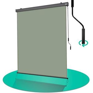 Strattore Verticale Luifel Uitschuifbare 180x250 cm - rolgordijn voor voor balkon terras tuin buiten - luifel voor windscherm zonwering en inkijkbescherming waterdicht zonnescherm - Matcha Groen