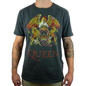Queen Amplified Collection - Royal Crest T-shirt actraciet S 100% katoen Band merch, Bands