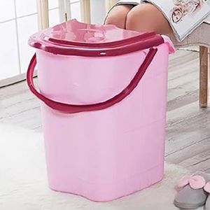 MegLob Hoog Voetbad Soak Tub, Verhoogd Weken Bekken Voor Het Hele Kalf, Dikke Plastic Voetbadbassin Voor Het Weken Van De Voeten, Pedicure Voetbad Spa Met Downpipe, Grote Voetkuip Emmer,G