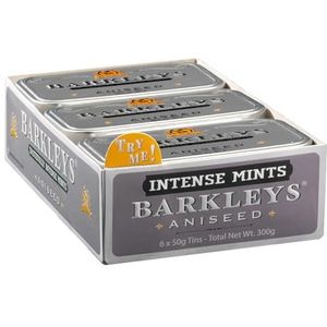 Barkleys Classic Mints - Aniseed, 6 tins, 6 stuks (6 x 50 g)