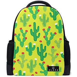 Mijn dagelijkse schattige Cactus Doodle Rugzak 14 Inch Laptop Daypack Bookbag voor Travel College School