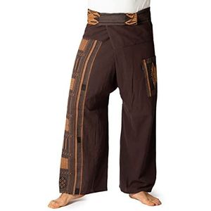PANASIAM Fisherman pants Beam, dark brown, XL