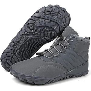Ankle Boots Winter Booties, Cold Weather Outdoor Hiking Shoes Women's Fashion Snow Boots (Color : Gray, Size : 38 EU)