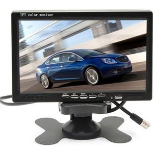 CoCar Quad Multiplexer Split Screen Monitor TFT LCD 12-24 V voor Auto / Truck Achteruitrijsysteem CCTV 4 Kanaals RCA Hoofdsteun Montage & Dash Stand